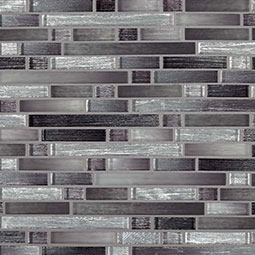 Akaya Nero Interlocking Glass Tile thumbnail