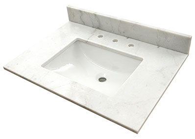 Arabesque Carrara Vanity Top