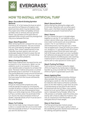 How To Install Artificial Turf