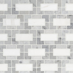 Bianco Dolomite Lynx Geometric Tile