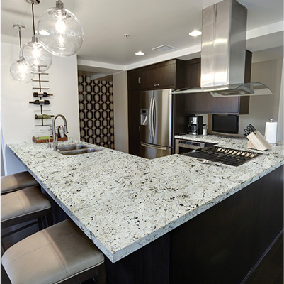 Granite kitchen countertop