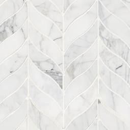 Calacatta Cressa Leaf Pattern Honed Tile Thumb