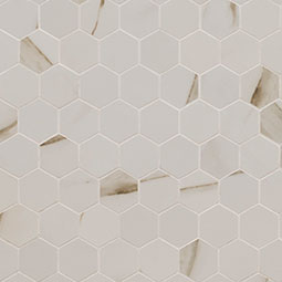 CALACATTA MATTE 2X2 HEXAGON MOSAIC