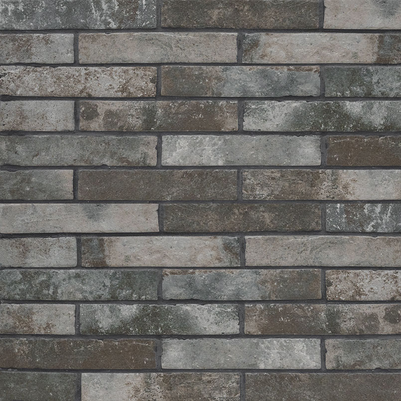 Brickstone Charcoal 2x10 Brick Tile swatch