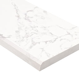 Carrara White 6x73x0.62 Single Beveled Polished Threshold