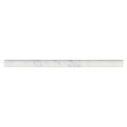 Carrara White Pencil Moulding Honed Tile Thumb