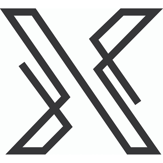 Line Art of X, depicting Xteriors logo