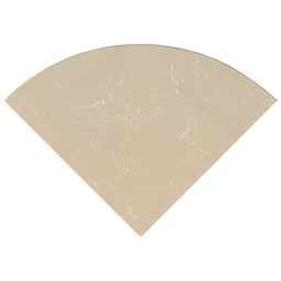 Engineered Beige 18" Radius Seat Polished Tile Thumb