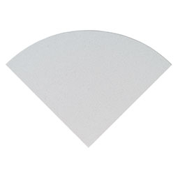 Engineered White 18" Radius Seat Polished Tile Thumb