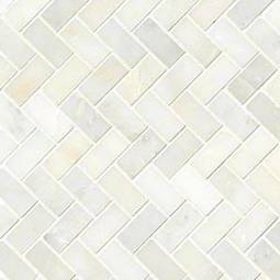 Greecian White Herringbone Pattern