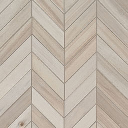 Havenwood Dove Chevron Mosaic 12x15 Tile Thumb