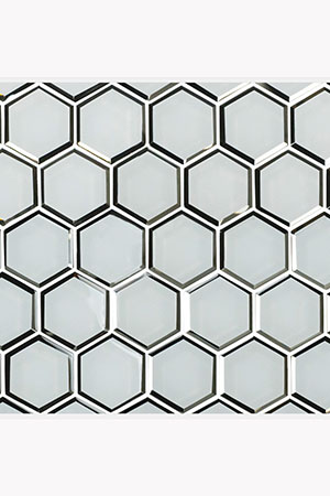 Ice Beveled Hexagons AND White Glossy