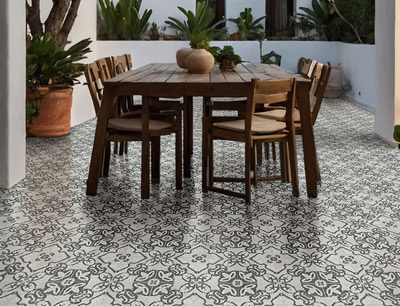 encaustic tile pattern flooring ideas