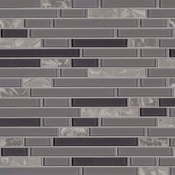 Lorena Grigio Interlocking 4mm Decorative Mosaic Tile