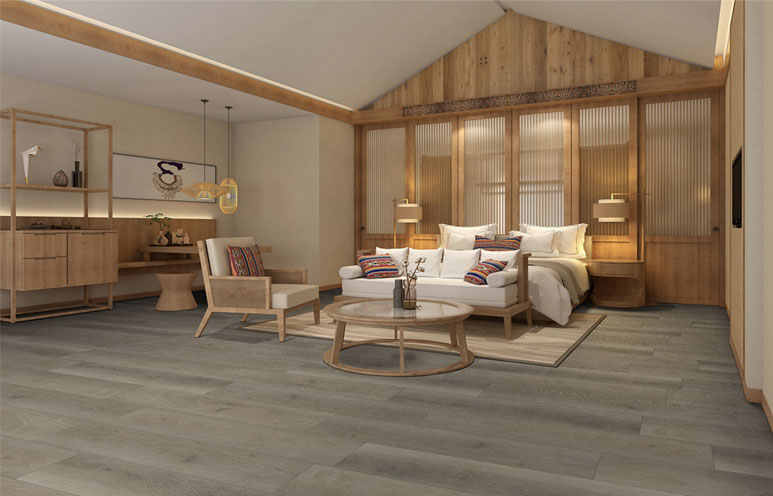 Prescott Cranton Luxury Vinyl Flooring in Bedroom