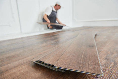 Luxury Vinyl Plank Installation Illustration