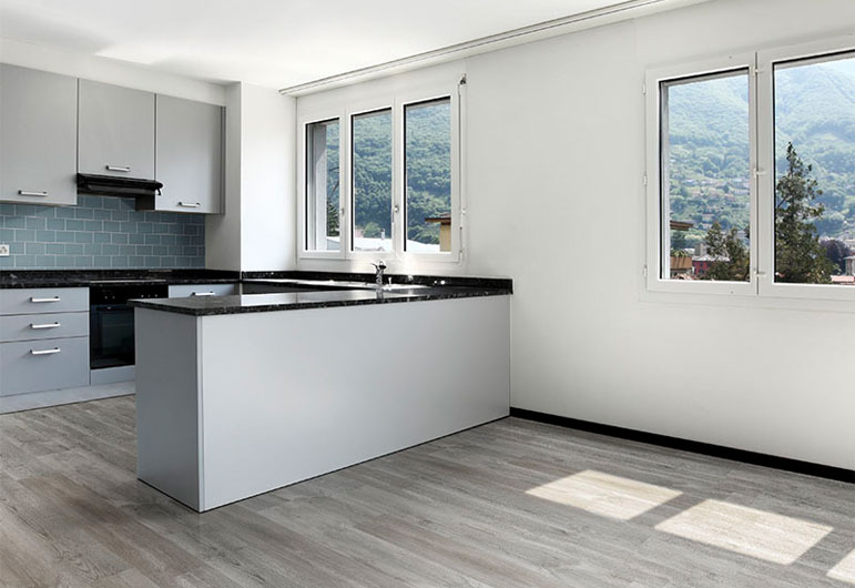 Luxury Vinyl Flooring in Kitchen