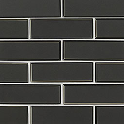 Metallic Gray Bevel Subway Tile thumbnail