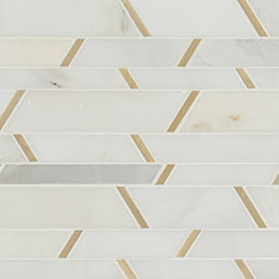 Metro Gold Geometric Tile