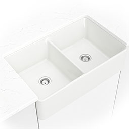 Fireclay Farmhouse White Double Bowl 5050-3220 kitchen sink