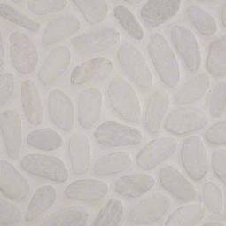 White Marble Pebbles Tumbled Pattern 10mm