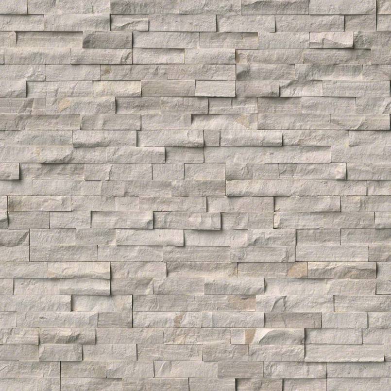 White Oak Splitface Stacked Stone Panels Sample