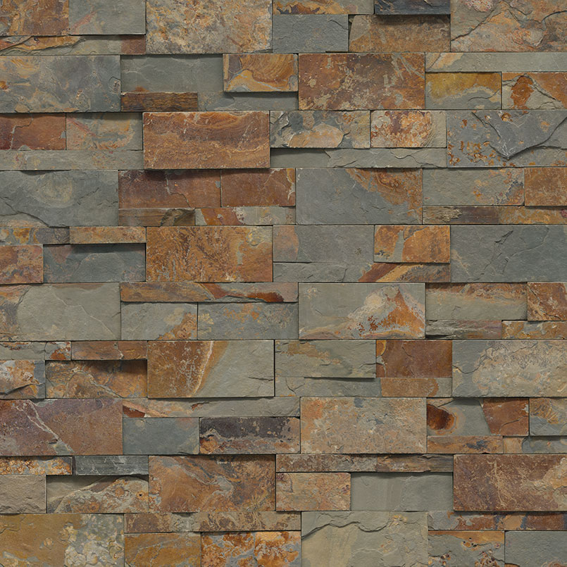 XL California Gold Stacked Stone Panels Sample